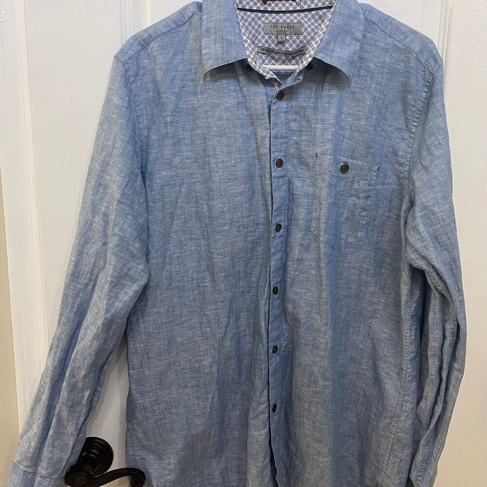 Ted Baker London mens dress shirt sz 5 (Large)